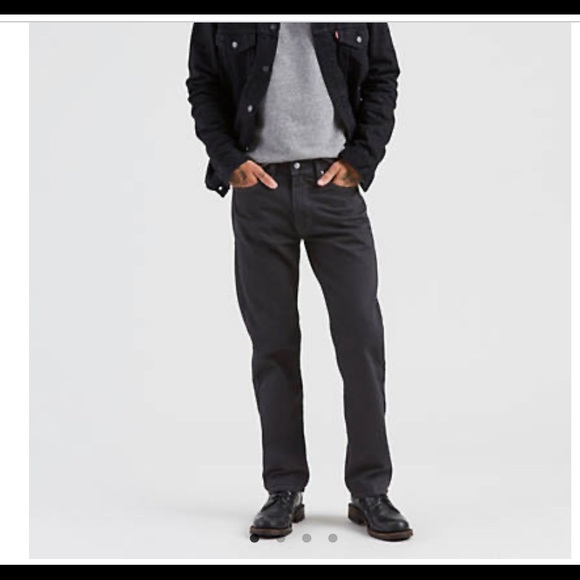 MENS LEVIS 505 REGULAR STRAIGHT FIT JEANS - Picture 2 of 6